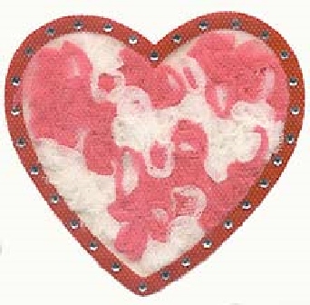 sequined heart4 - small $3 medium $6 large $9 